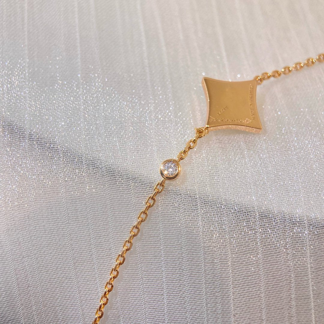 [⭐JeweliWhal]COLOR STAR PINK GOLD DIAMOND BRACELET