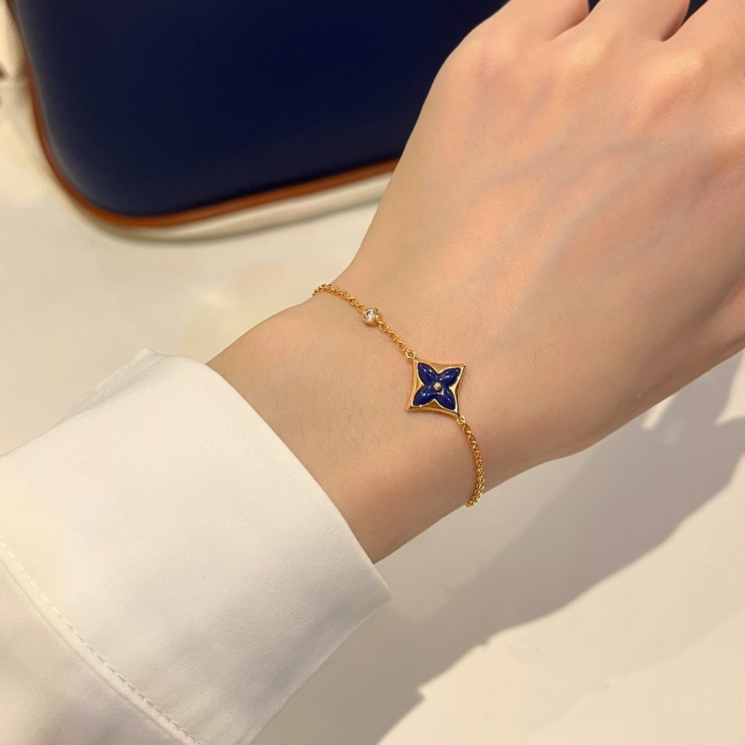 [⭐JeweliWhal]COLOR STAR PINK GOLD DIAMOND BRACELET