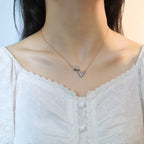 [⭐JeweliWhal]VOLT SILVER DIAMOND PEDANT NECKLACE