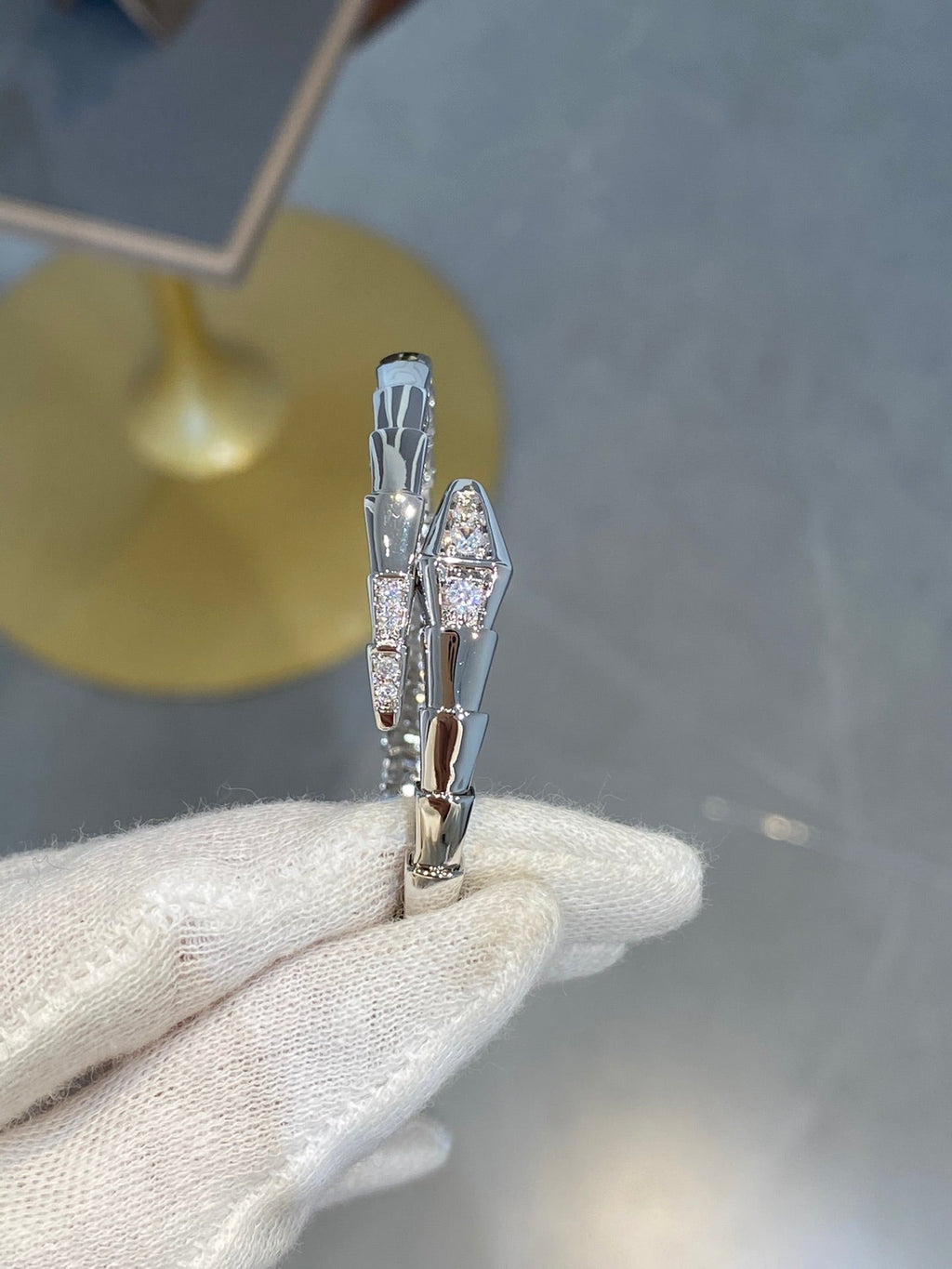 [⭐JeweliWhal]セルペンティ ブレスレット ダイヤモンド シルバー