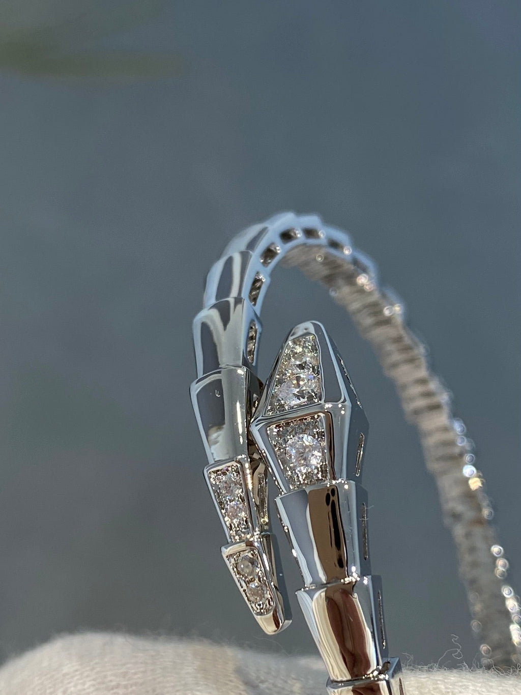 [⭐JeweliWhal]セルペンティ ブレスレット ダイヤモンド シルバー