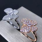 [⭐JeweliWhal]BUTTERFLY PINK GOLD DIAMOND RING