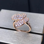 [⭐JeweliWhal]BUTTERFLY PINK GOLD DIAMOND RING