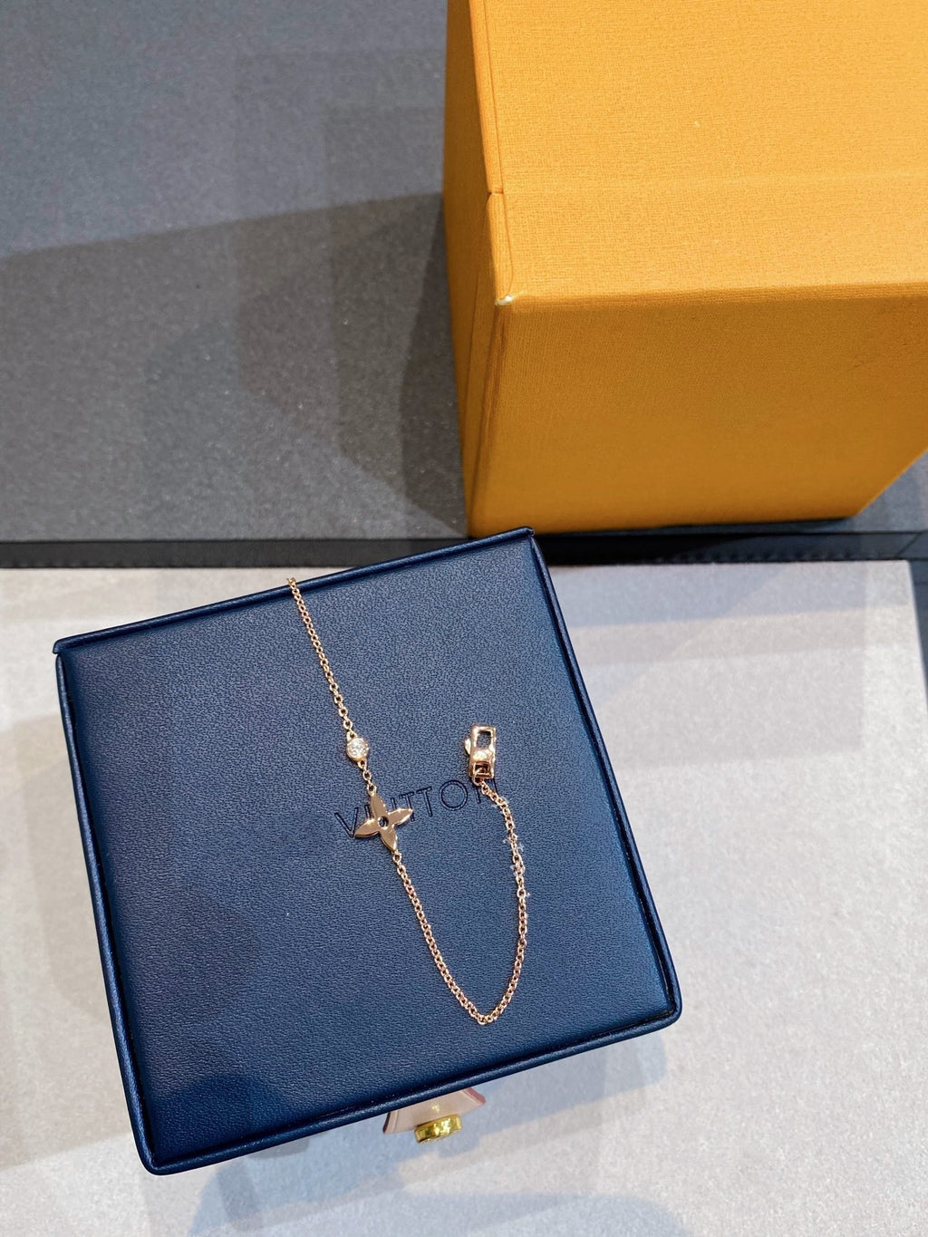 [⭐JeweliWhal]スターダイヤモンドピンクゴールドブレスレット