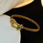 [⭐JeweliWhal]FORCE 10 GOLD GREEN DIAMOND PAVED