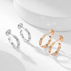 [⭐JeweliWhal]BEE LOVE DIAMOND HOOP EARRINGS