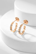[⭐JeweliWhal]BEE LOVE DIAMOND HOOP EARRINGS