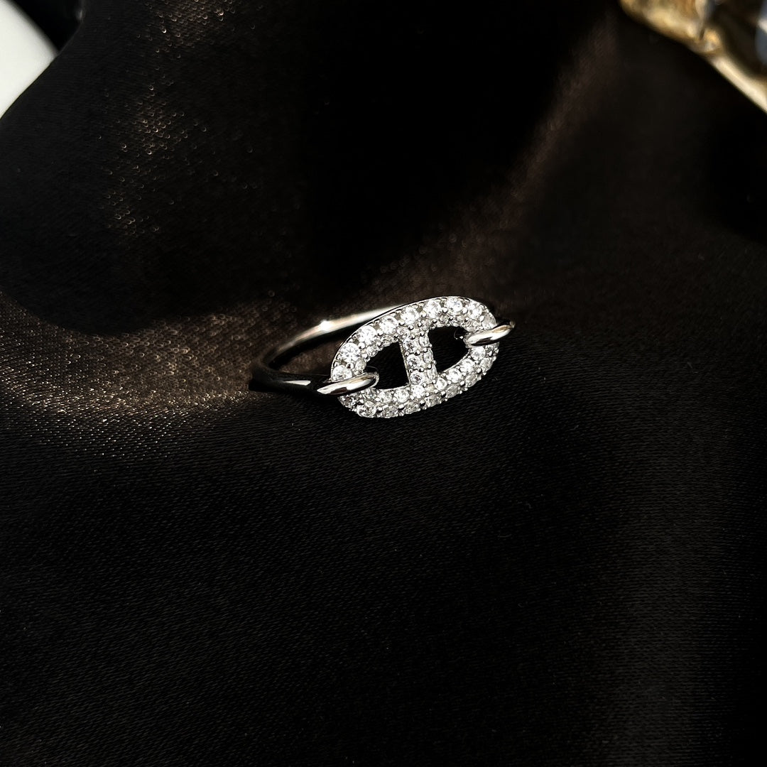 [⭐JeweliWhal]ロンド スモール シルバー ダイヤモンド リング