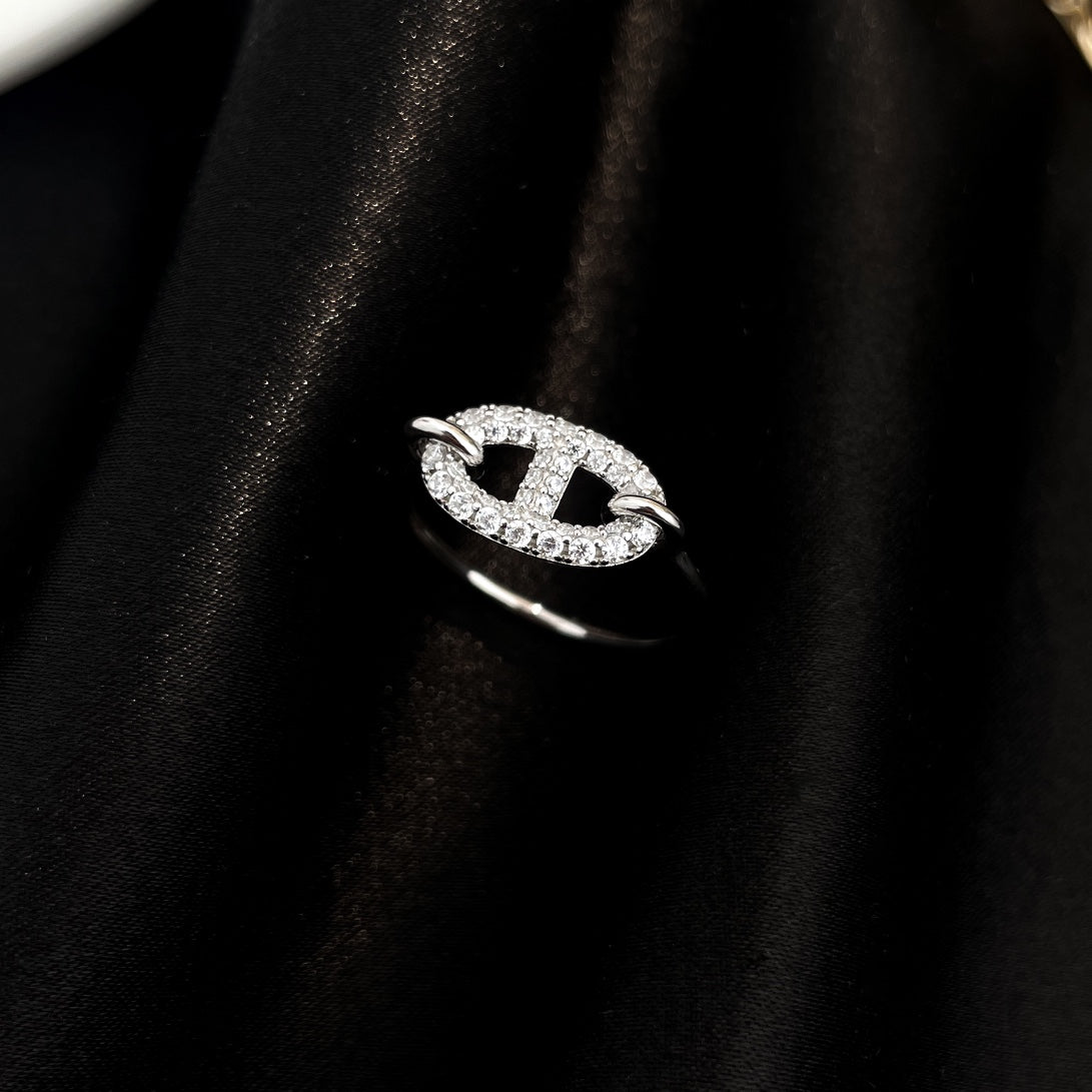 [⭐JeweliWhal]ロンド スモール シルバー ダイヤモンド リング