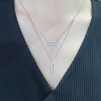 [⭐JeweliWhal]MOVE 2 ROW DIAMOND NECKLACE