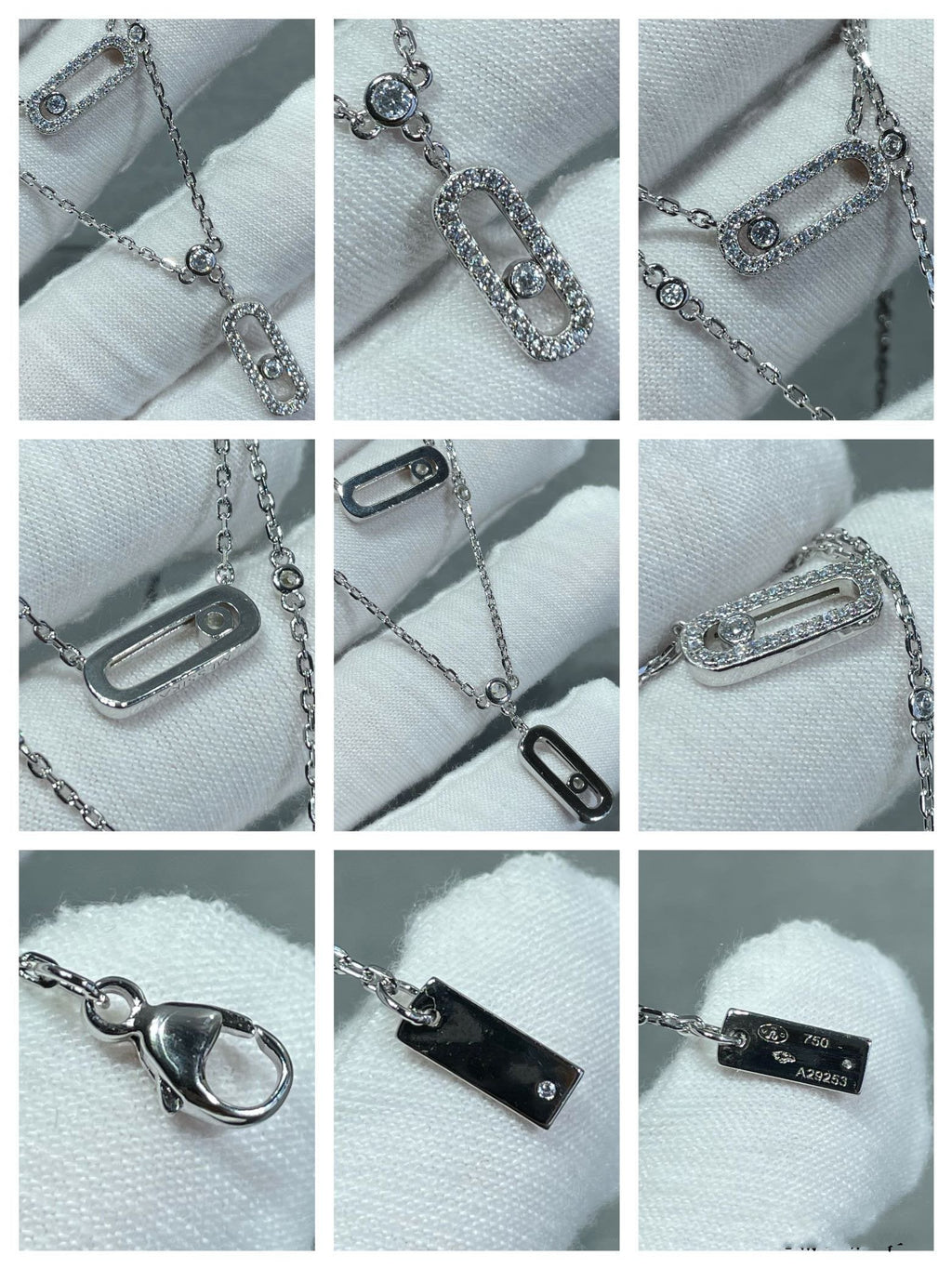 [⭐JeweliWhal]MOVE 2 ROW DIAMOND NECKLACE