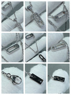 [⭐JeweliWhal]MOVE 2 ROW DIAMOND NECKLACE