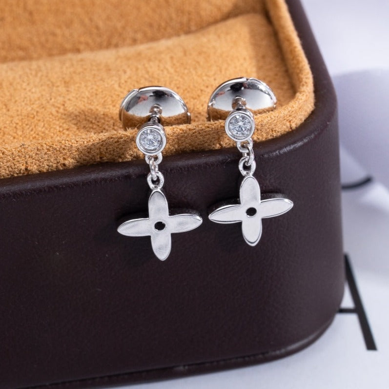 [⭐JeweliWhal]VIDYLLE SILVER DIAMOND MINI DROP EARRINGS