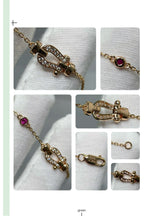 [⭐JeweliWhal]FORCE 10 DIAMOND CHAIN LINK PINK GOLD BRACELET