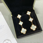[⭐JeweliWhal]CLOVER MOP 3 MOTIFS GOLD EARRINGS