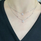 [⭐JeweliWhal]MY TWIN 2 ROW DIAMOND NECKLACE