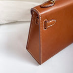 HM ケリー 19cm ゴールドサドルレザー ゴールド金具