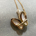 [⭐JeweliWhal]BUTTERFLY MOP DIAMOND NECKLACE