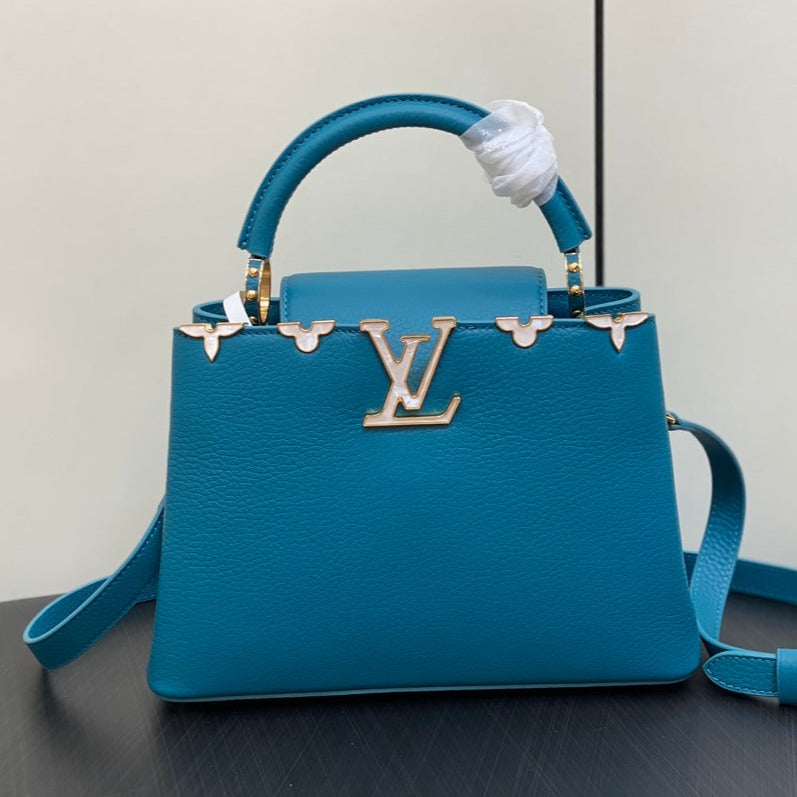 カプシーヌ BB 27 ブルー トリヨン ゴールドハードウェア