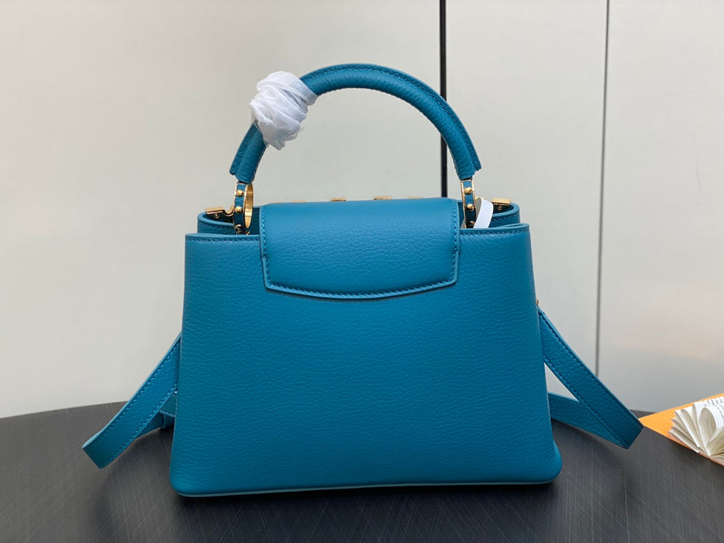 カプシーヌ BB 27 ブルー トリヨン ゴールドハードウェア