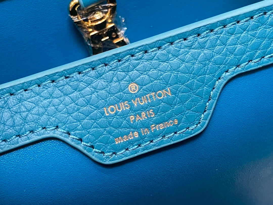 カプシーヌ BB 27 ブルー トリヨン ゴールドハードウェア