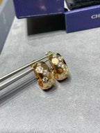 [⭐JeweliWhal]BEE LOVE DIAMOND HOOP EARRINGS