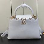 カプシーヌ MM 31 ホワイト トリヨン ゴールドハードウェア