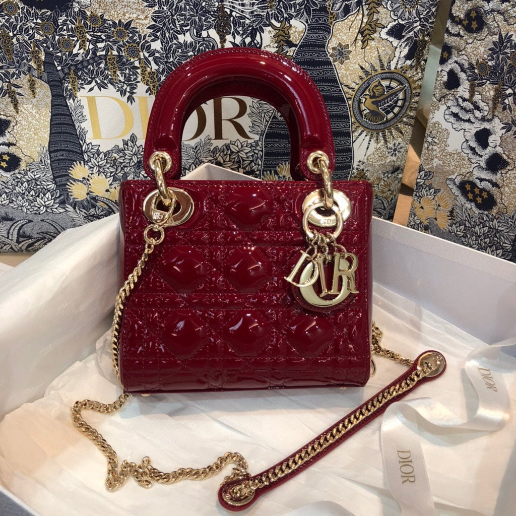 ミニ レディ 17 マイ ABC レッド カーフスキン