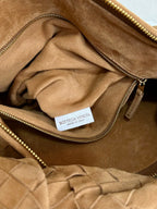 BV SMALL JODIE 48CM BROWN SUEDE LEATHER