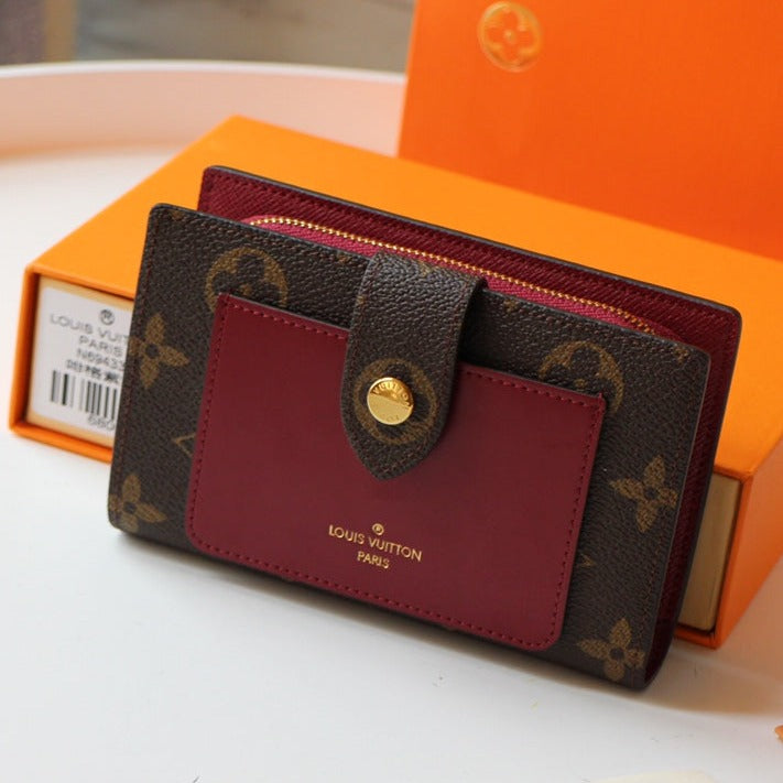 ジュリエット ウォレット 13.5 ブラウンレッド モノグラム キャンバス