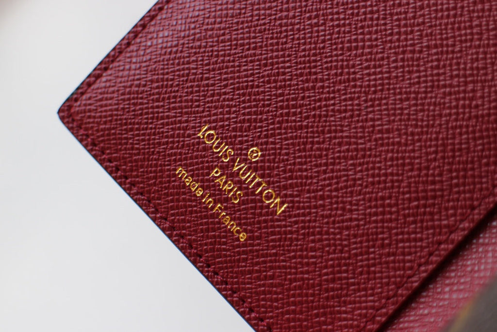 ジュリエット ウォレット 13.5 ブラウンレッド モノグラム キャンバス