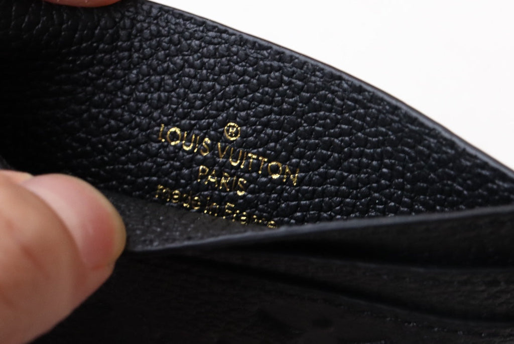 チャームカードホルダー ブラックモノグラムキャンバス