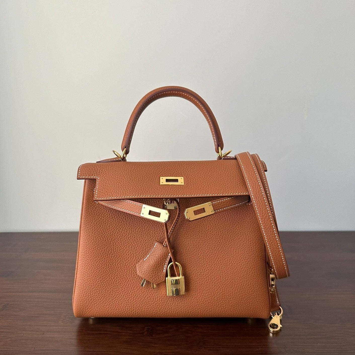 HM ケリー 25cm ゴールド トーゴ ゴールド金具