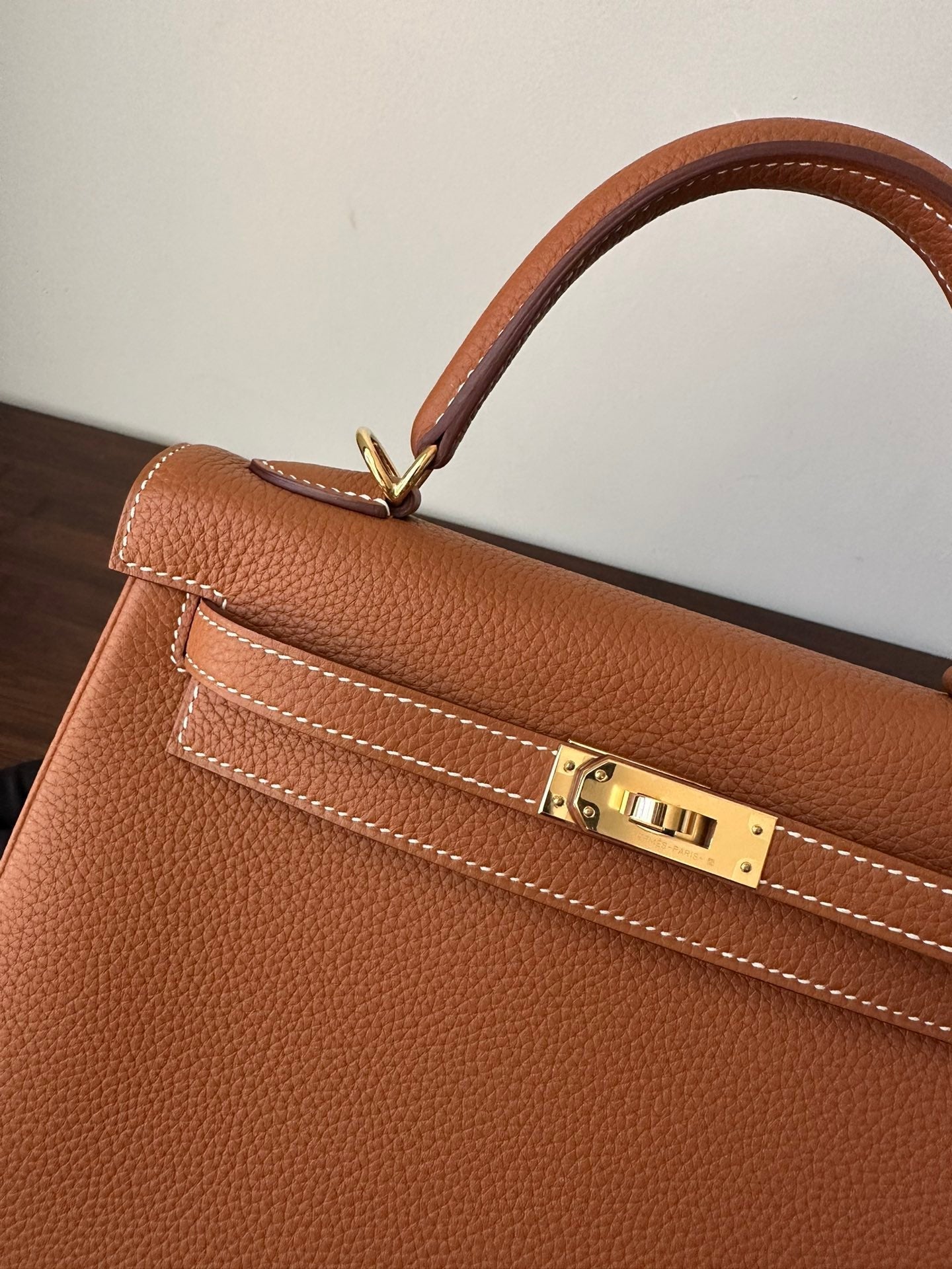 HM ケリー 25cm ゴールド トーゴ ゴールド金具