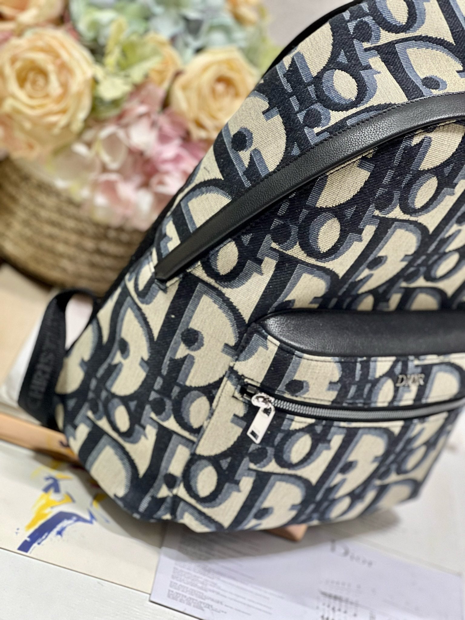 ライダーバックパック ホワイト オブリーク ジャカード