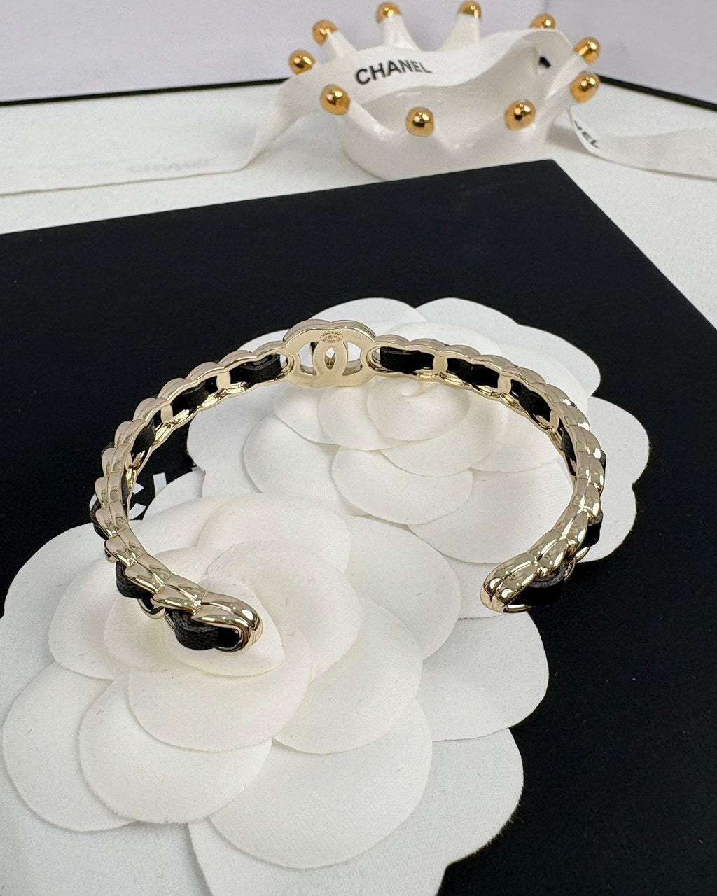 [⭐JeweliWhal]سوار مفتوح بشكل حرف C مزدوج