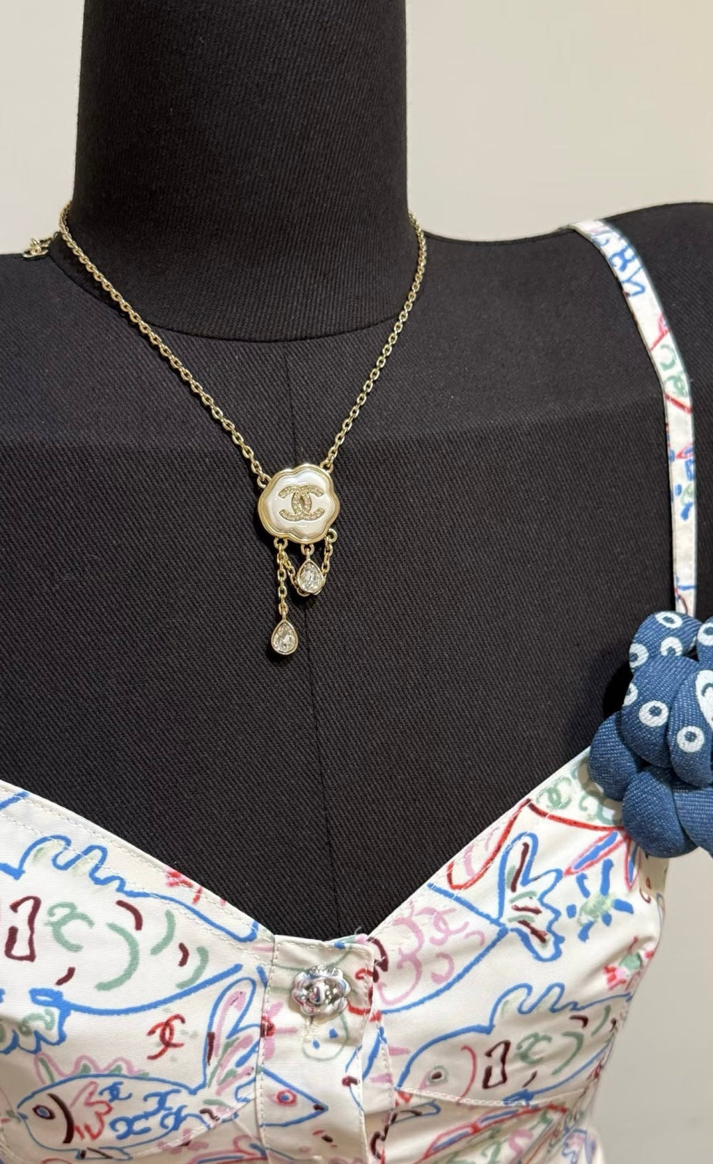 [⭐JeweliWhal]クラウドパール マザーオブパール ダイヤモンド チェーン ペンダントネックレス