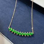 [⭐JeweliWhal]New Arrival: Green Bead Rivet Necklace