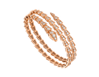 [⭐JeweliWhal]SERPENTI BRACELET PINK GOLD DIAMOND DOUBLE ROW