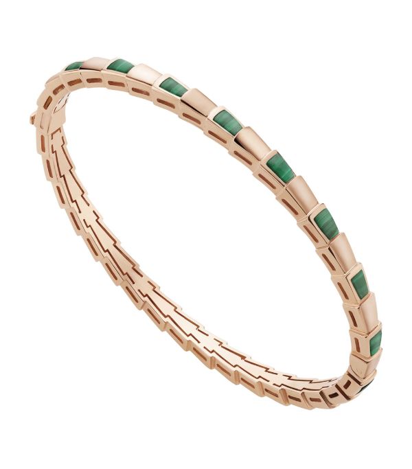 [⭐JeweliWhal]SERPENTI BRACELET PINK GOLD MALACHITE