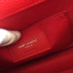 サンセット 22 ハンドバッグ チェリーレッド カーフスキン