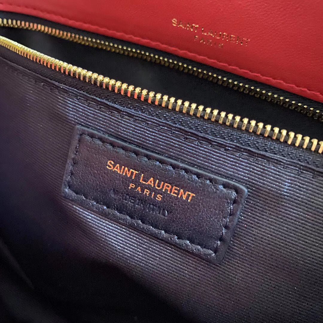 ケイト タッセル 26 カレント レッド ラムスキン バッグ