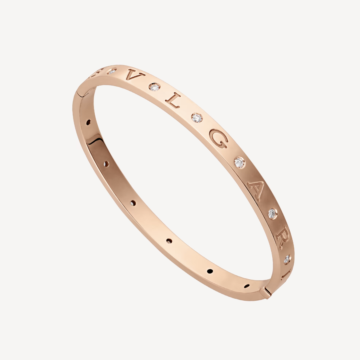 [⭐JeweliWhal]سوار ZERO 1 PINK GOLD بـ 12 ماسة