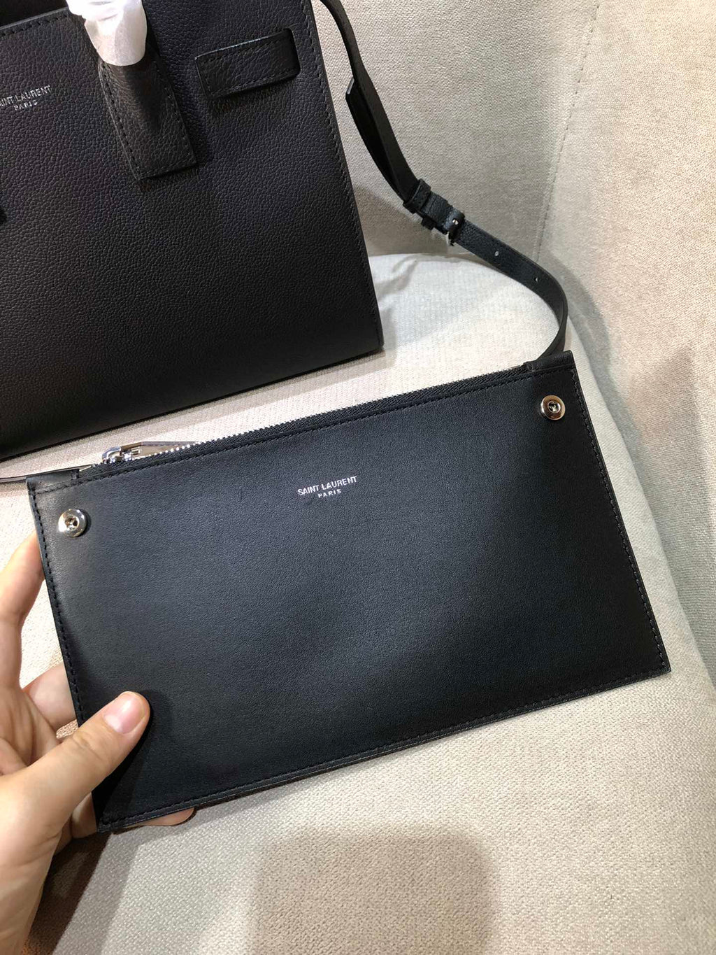 SAC DE 26 ハンドバッグ ブラック カーフスキン