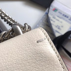 ディオニュソス ショルダーバッグ 20インチ ホワイトカーフスキン シルバー金具