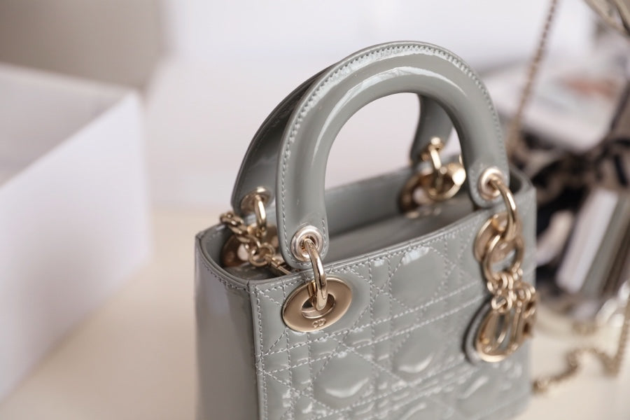 レディ 17 グレー カナージュ柄