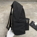 CITY BACKPACK 41 IN BLACK CANVAS, NYLON AND LEATHER