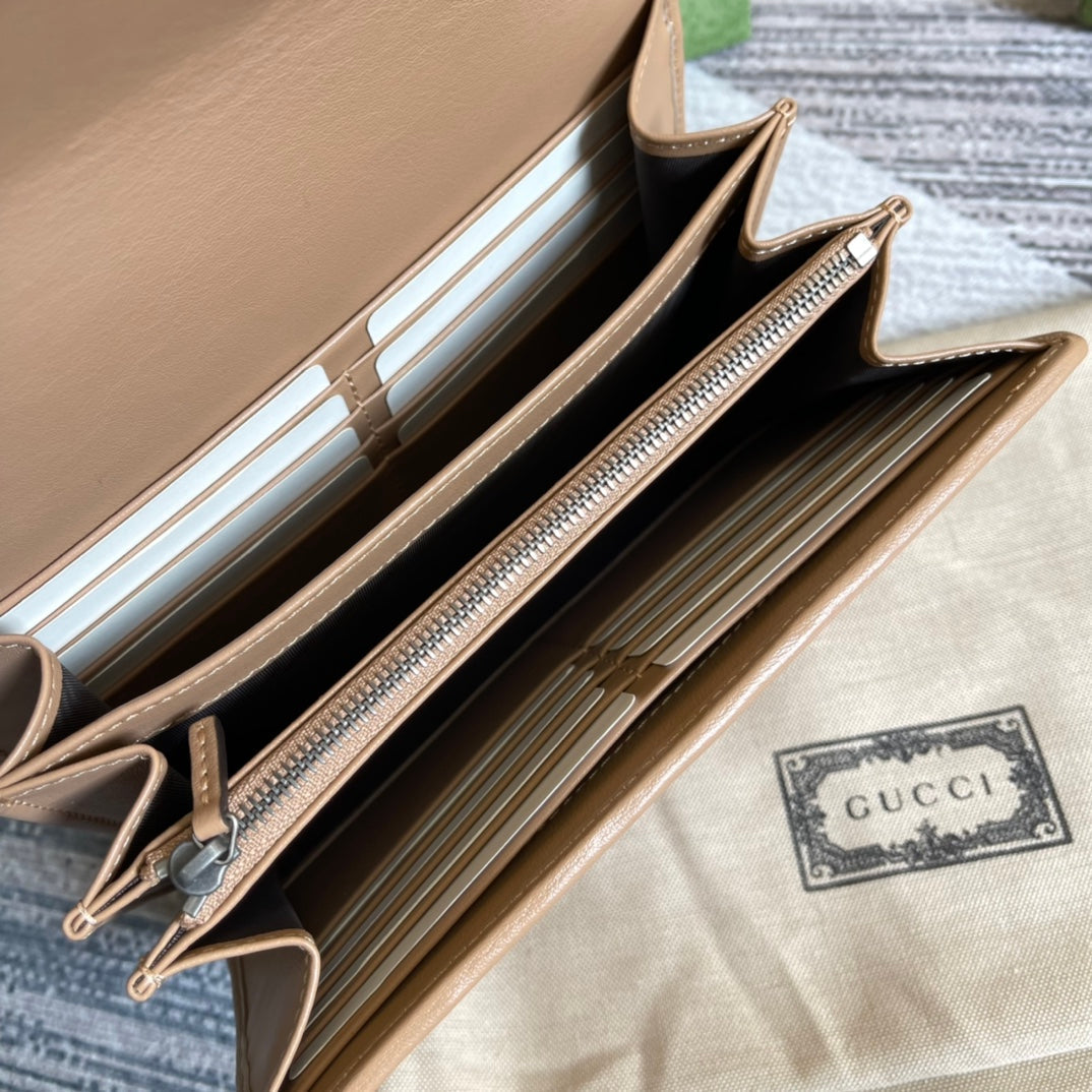 GGマーモント ミニ 20 ショルダーバッグ（キャメルブラウン カーフスキン）