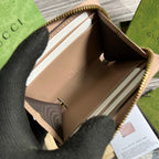 GG MARMONT MINI 11 WALLET BEIGE CALFSKIN