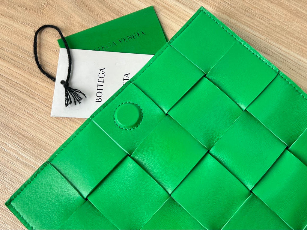 スモール カセット 23 グリーン フリンジ カーフスキン